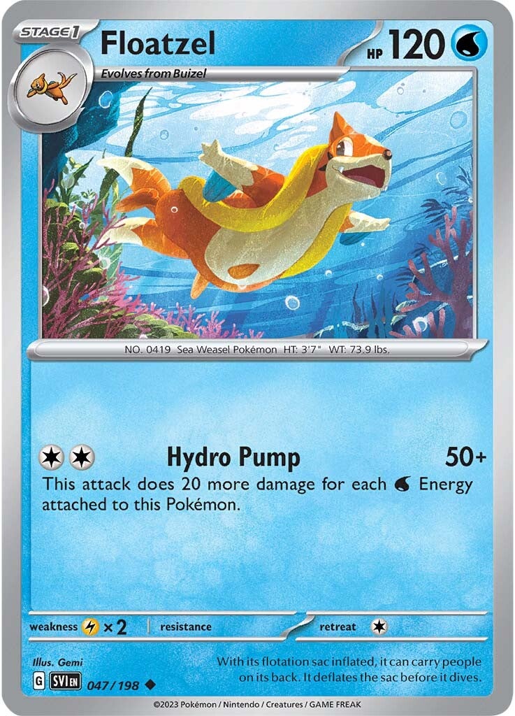 Floatzel (047/198) [Scarlet & Violet: Base Set] | Play N Trade Winnipeg