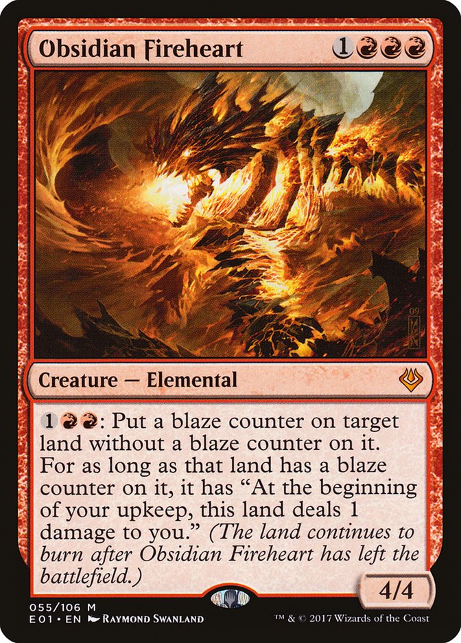 Obsidian Fireheart [Archenemy: Nicol Bolas] | Play N Trade Winnipeg