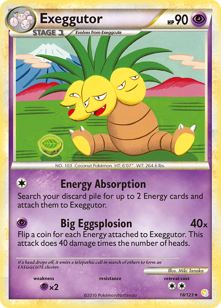 Exeggutor (18/123) [HeartGold & SoulSilver: Base Set] | Play N Trade Winnipeg