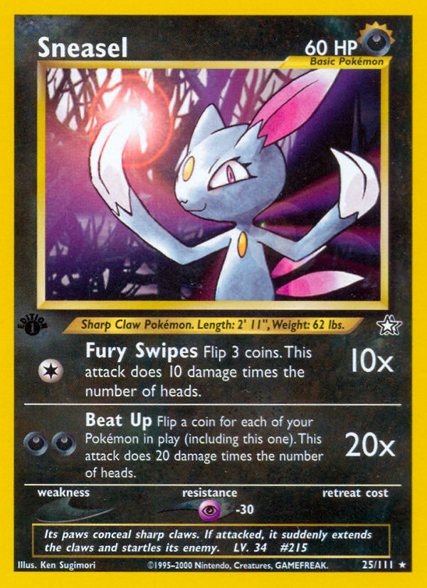 Sneasel (25/111) [Neo Genesis 1st Edition] | Play N Trade Winnipeg