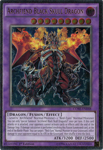 Archfiend Black Skull Dragon [CORE-EN048] Ultimate Rare | Play N Trade Winnipeg