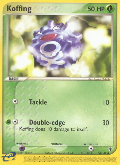 Koffing (54/109) [EX: Ruby & Sapphire] | Play N Trade Winnipeg