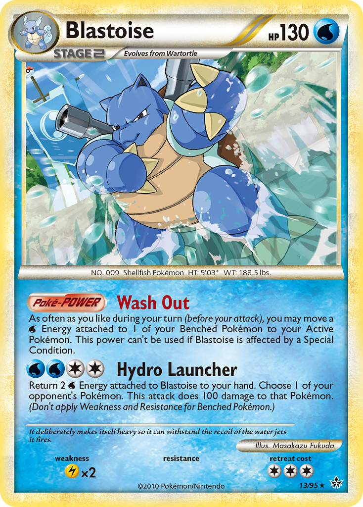 Blastoise (13/95) [HeartGold & SoulSilver: Unleashed] | Play N Trade Winnipeg