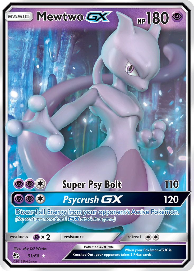 Mewtwo GX (31/68) [Sun & Moon: Hidden Fates] | Play N Trade Winnipeg