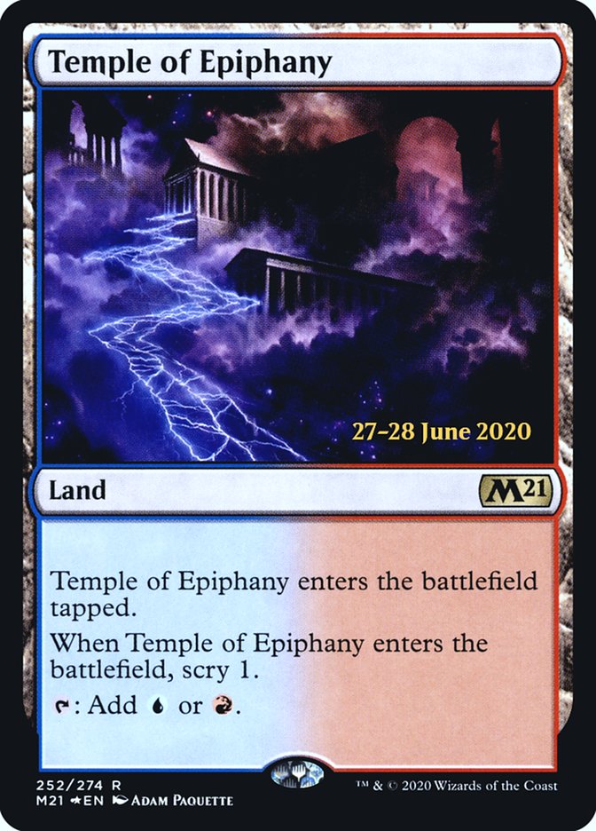 Temple of Epiphany  [Core Set 2021 Prerelease Promos] | Play N Trade Winnipeg