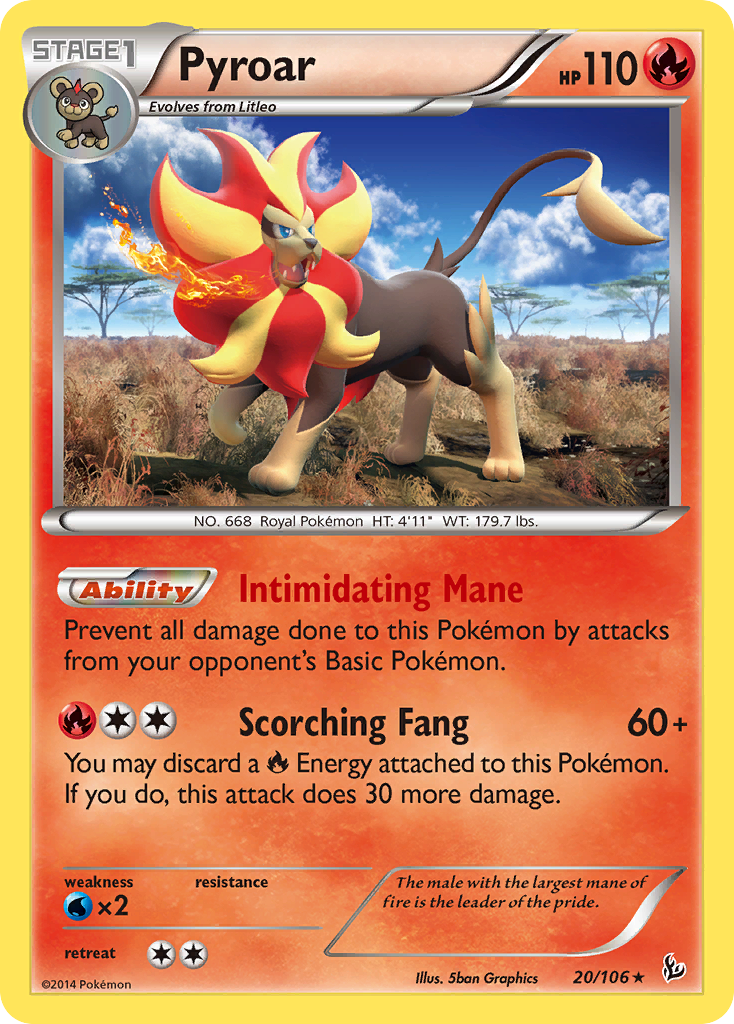 Pyroar (20/106) [XY: Flashfire] | Play N Trade Winnipeg