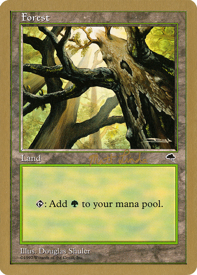 Forest (ml347a) (Matt Linde) [World Championship Decks 1999] | Play N Trade Winnipeg