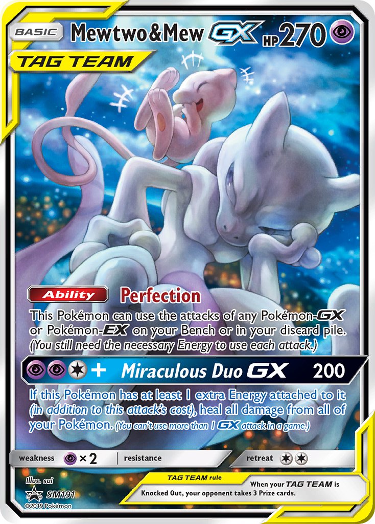 Mewtwo & Mew GX (SM191) [Sun & Moon: Black Star Promos] | Play N Trade Winnipeg