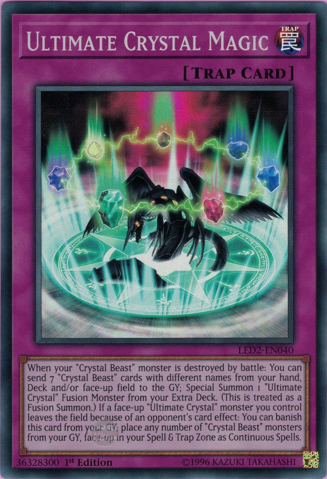 Ultimate Crystal Magic [LED2-EN040] Super Rare | Play N Trade Winnipeg