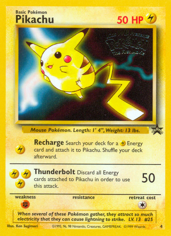 Pikachu (4) [Wizards of the Coast: Black Star Promos] | Play N Trade Winnipeg