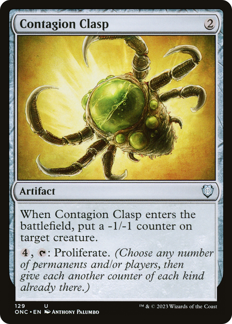 Contagion Clasp [Phyrexia: All Will Be One Commander] | Play N Trade Winnipeg