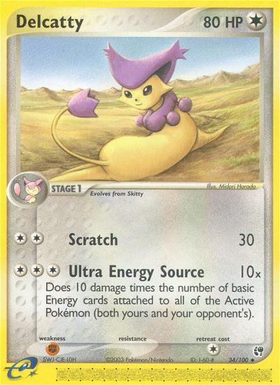 Delcatty (34/100) [EX: Sandstorm] | Play N Trade Winnipeg