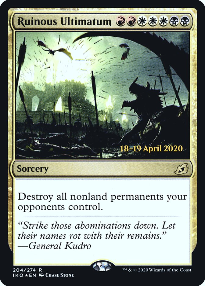 Ruinous Ultimatum  [Ikoria: Lair of Behemoths Prerelease Promos] | Play N Trade Winnipeg