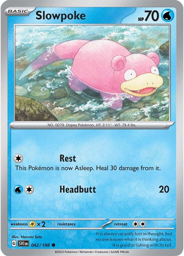 Slowpoke (042/198) [Scarlet & Violet: Base Set] | Play N Trade Winnipeg