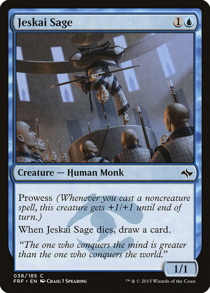 Jeskai Sage [Fate Reforged] | Play N Trade Winnipeg