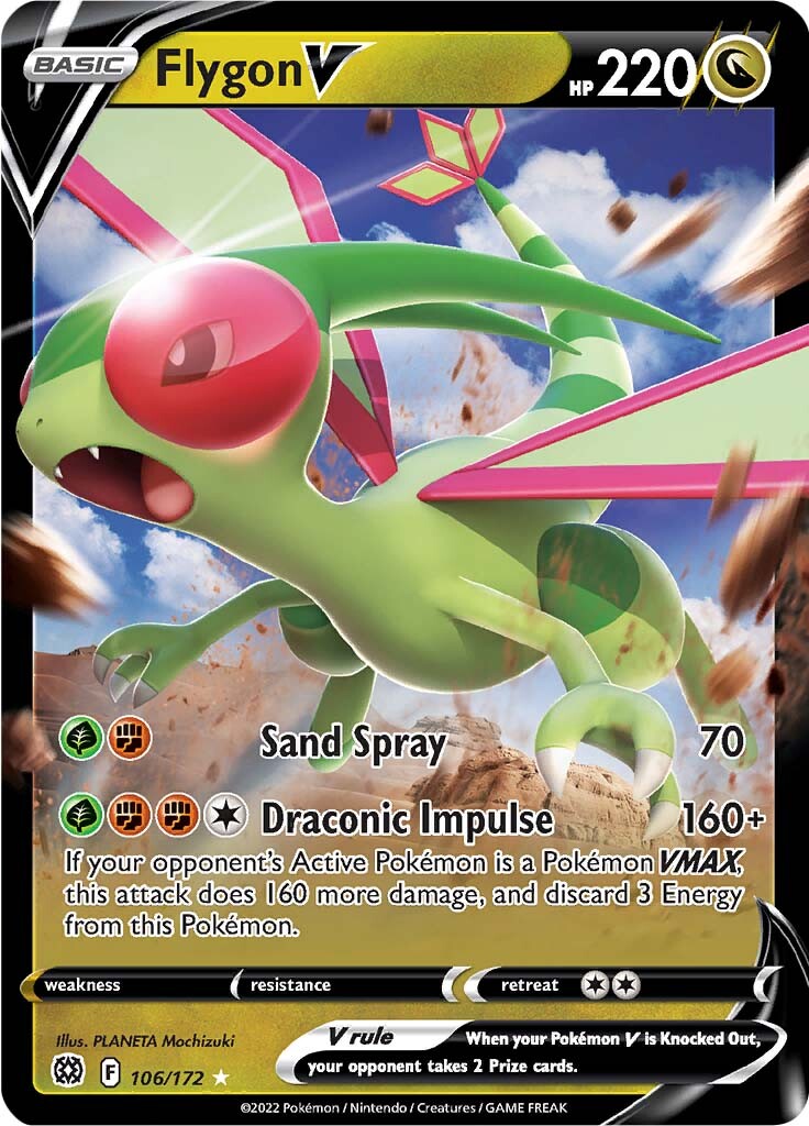 Flygon V (106/172) [Sword & Shield: Brilliant Stars] | Play N Trade Winnipeg