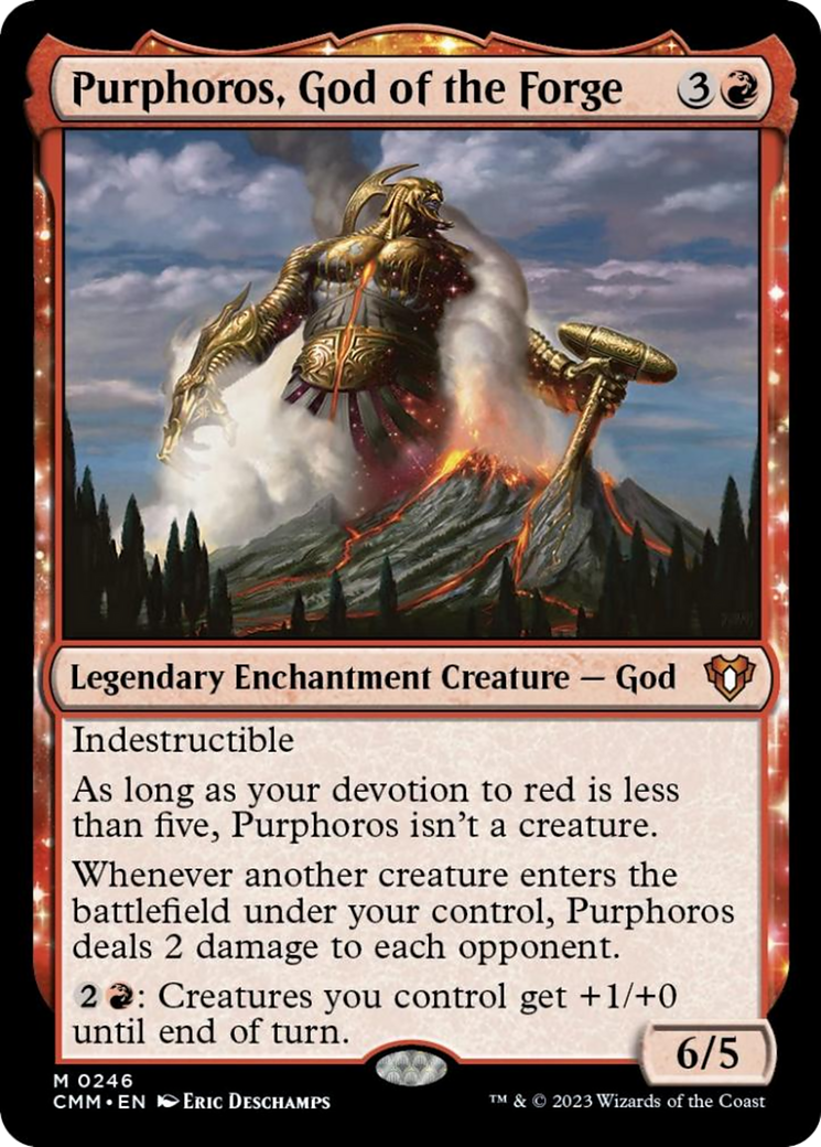 Purphoros, God of the Forge [Commander Masters] | Play N Trade Winnipeg