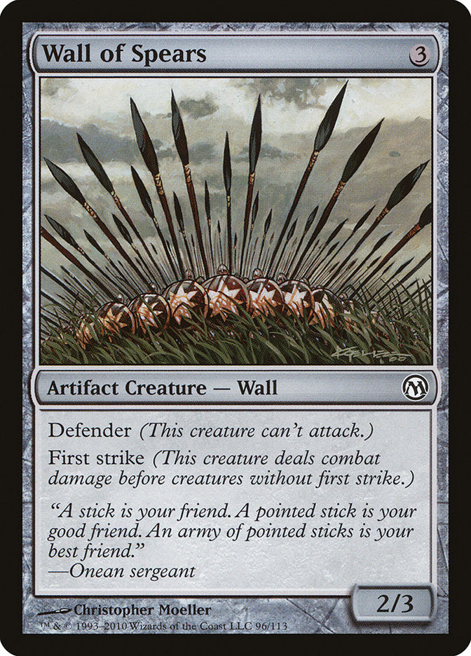 Wall of Spears [Duels of the Planeswalkers] | Play N Trade Winnipeg