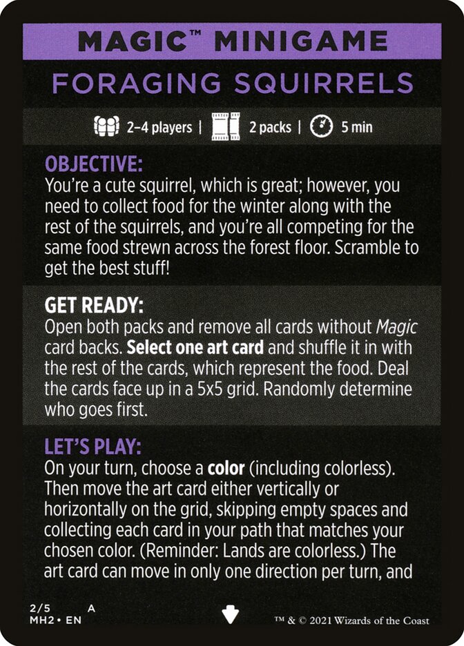 Foraging Squirrels (Magic Minigame) [Modern Horizons 2 Minigame] | Play N Trade Winnipeg