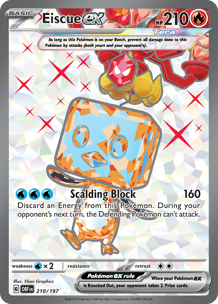 Eiscue ex (210/197) [Scarlet & Violet: Obsidian Flames] | Play N Trade Winnipeg