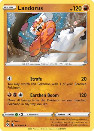 Landorus (148/264) (Cosmos Holo) [Sword & Shield: Fusion Strike] | Play N Trade Winnipeg