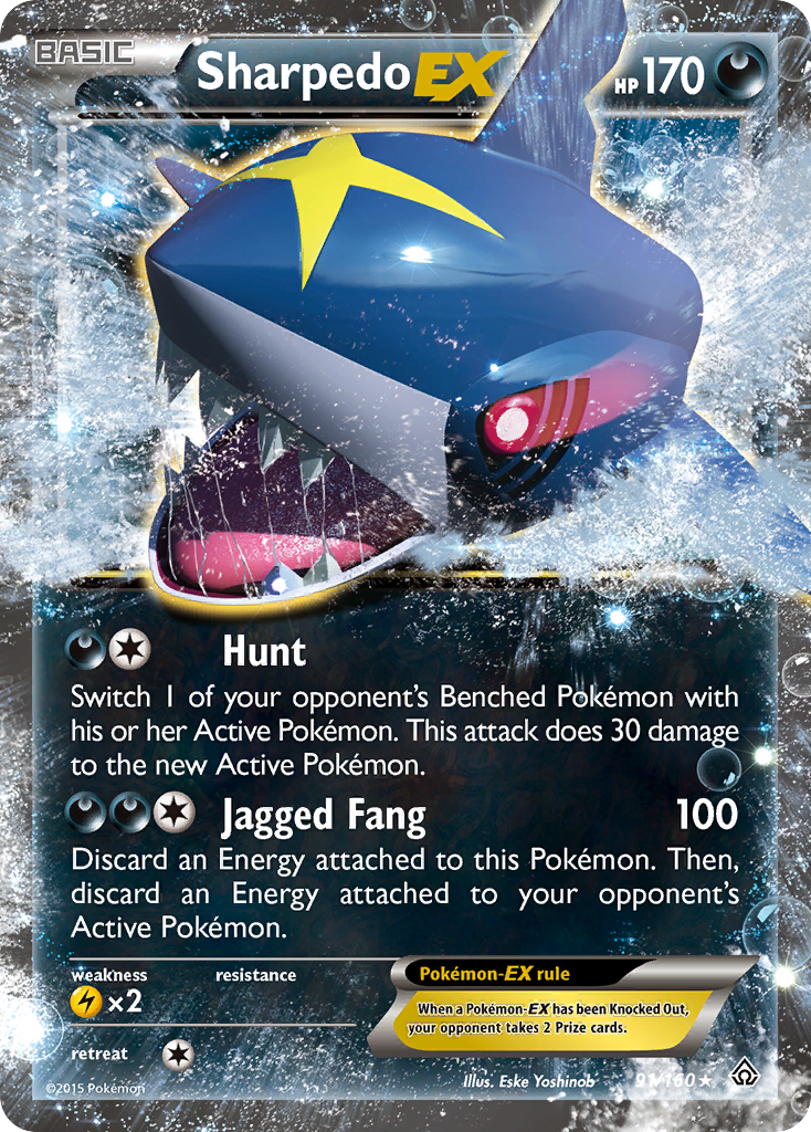 Sharpedo EX (91/160) [XY: Primal Clash] | Play N Trade Winnipeg