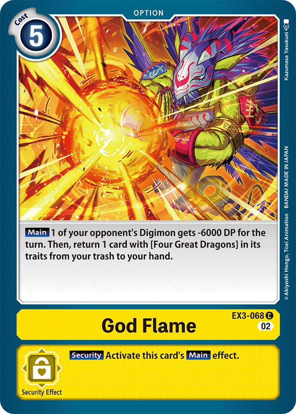 God Flame [EX3-068] [Draconic Roar] | Play N Trade Winnipeg