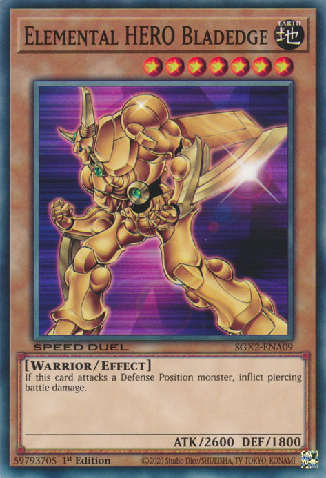 Elemental HERO Bladedge [SGX2-ENA09] Common | Play N Trade Winnipeg