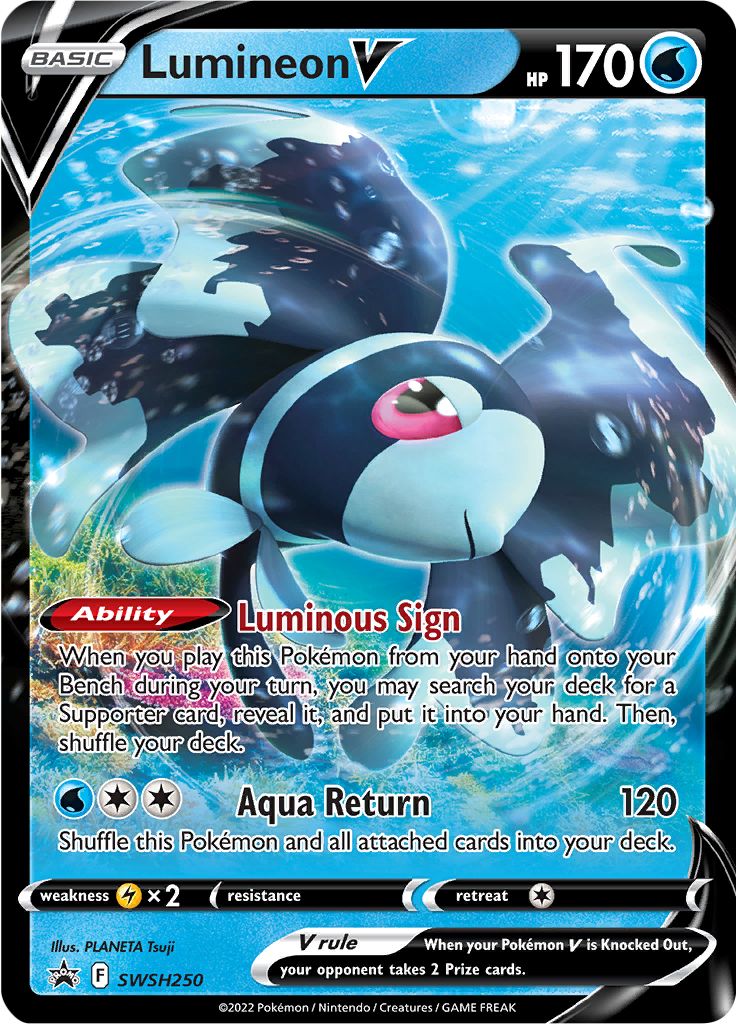 Lumineon V (SWSH250) [Sword & Shield: Black Star Promos] | Play N Trade Winnipeg