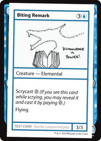 Biting Remark (2021 Edition) [Mystery Booster Playtest Cards] | Play N Trade Winnipeg