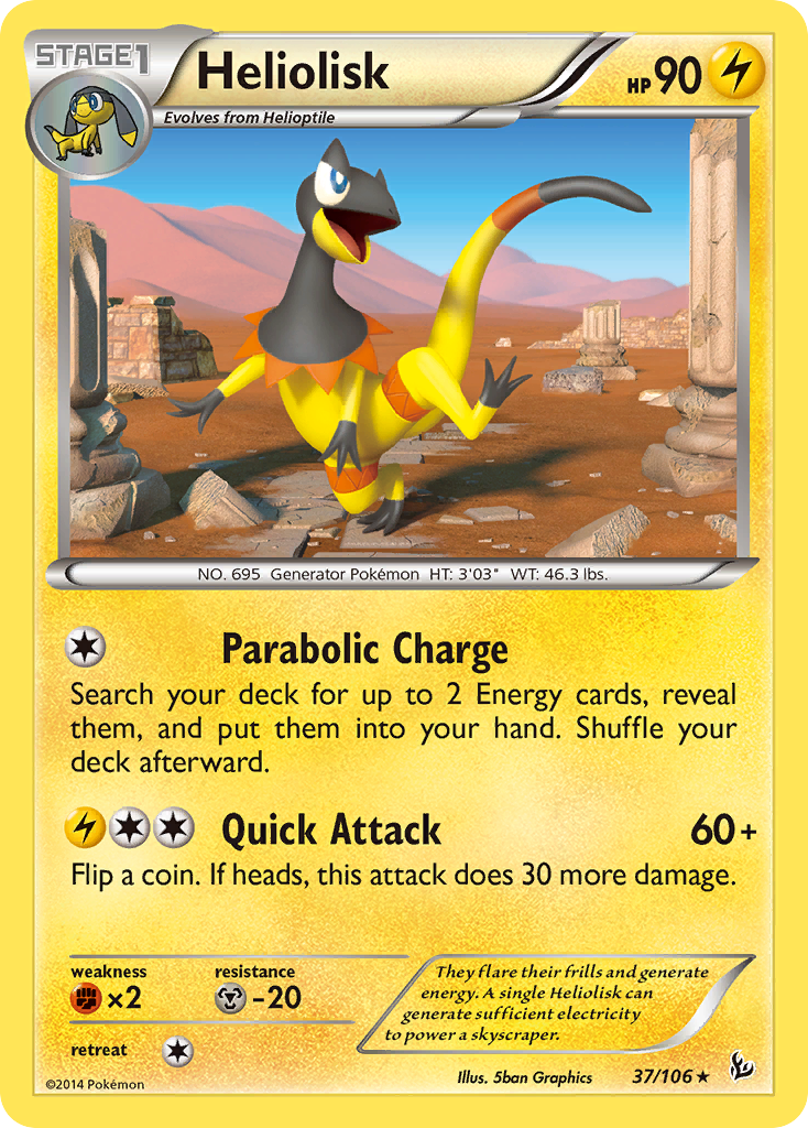 Heliolisk (37/106) [XY: Flashfire] | Play N Trade Winnipeg