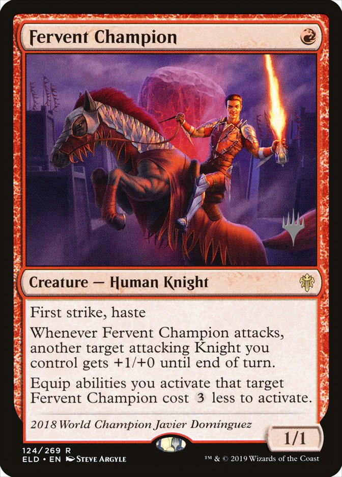 Fervent Champion (Promo Pack) [Throne of Eldraine Promos] | Play N Trade Winnipeg