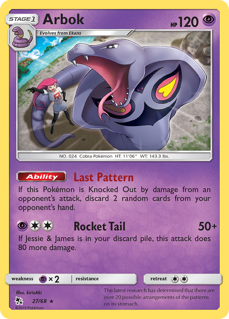 Arbok (27/68) [Sun & Moon: Hidden Fates] | Play N Trade Winnipeg