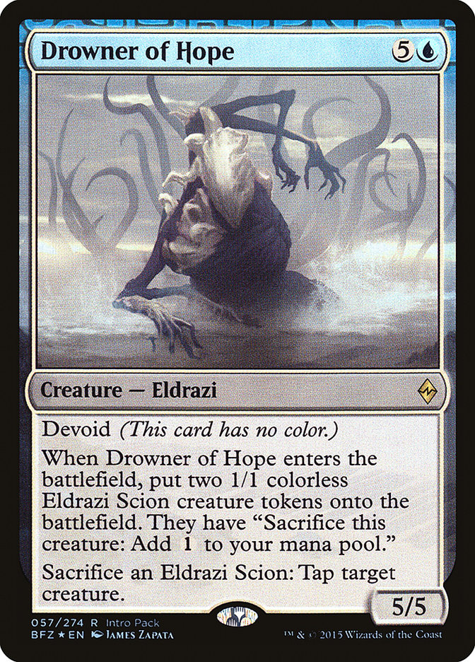 Drowner of Hope (Intro Pack) [Battle for Zendikar Promos] | Play N Trade Winnipeg