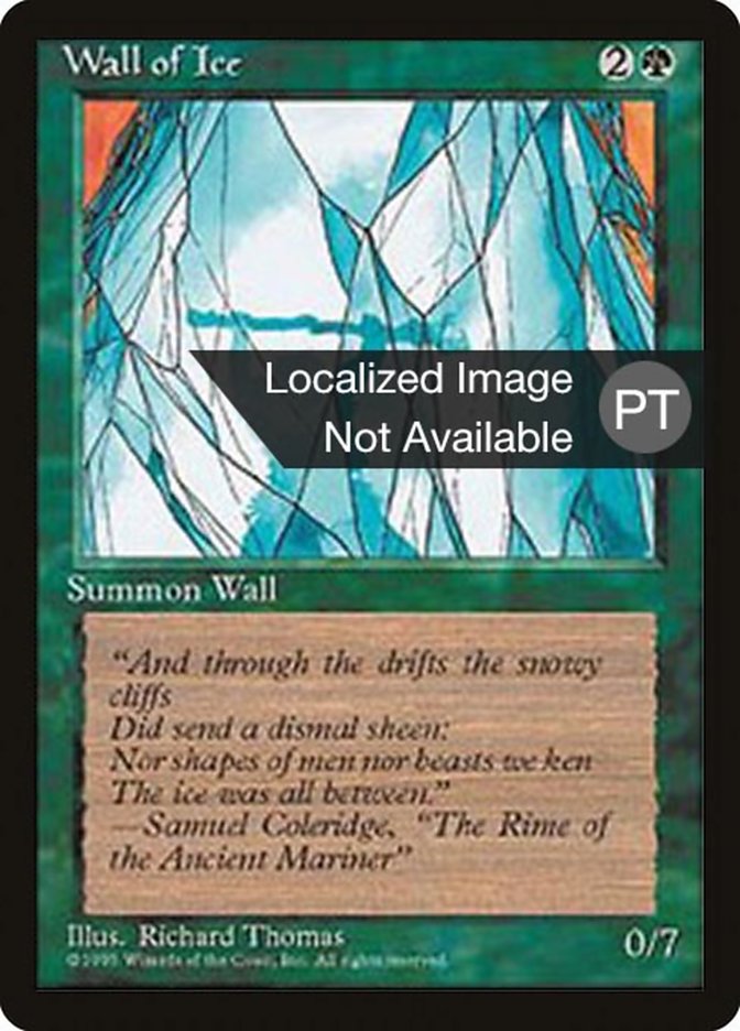 Wall of Ice [Fourth Edition (Foreign Black Border)] | Play N Trade Winnipeg