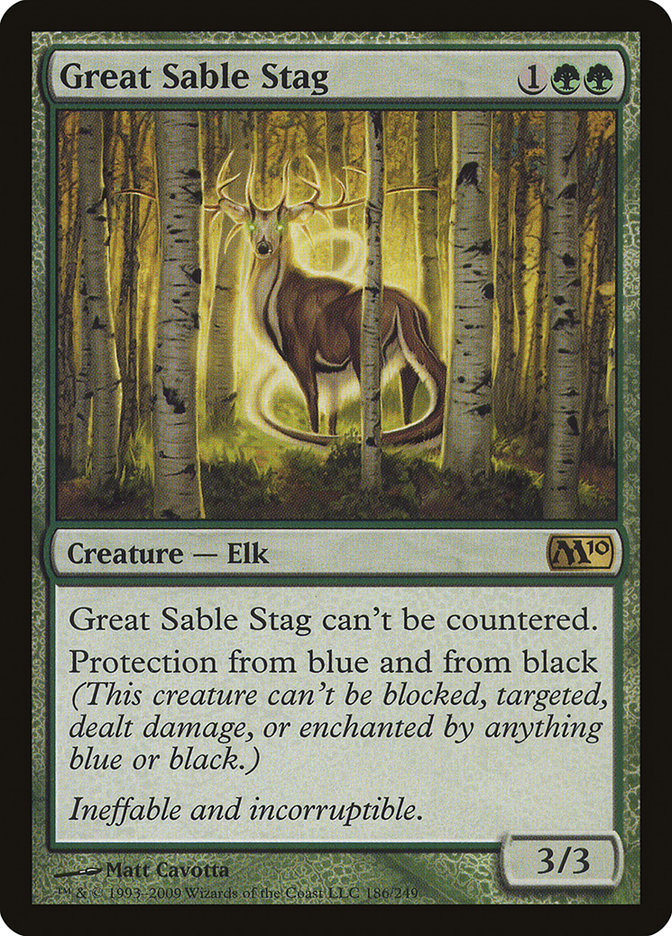 Great Sable Stag [Magic 2010] | Play N Trade Winnipeg