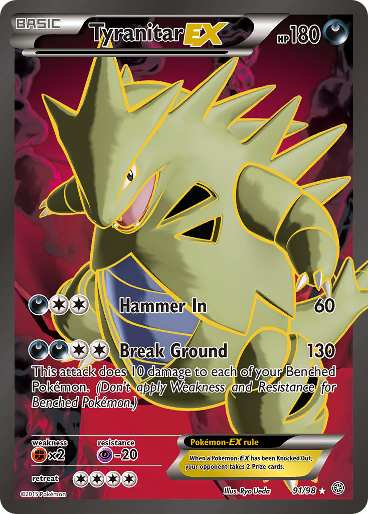 Tyranitar EX (91/98) [XY: Ancient Origins] | Play N Trade Winnipeg