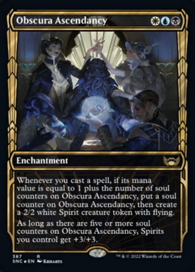 Obscura Ascendancy (Showcase Golden Age Gilded Foil) [Streets of New Capenna] | Play N Trade Winnipeg