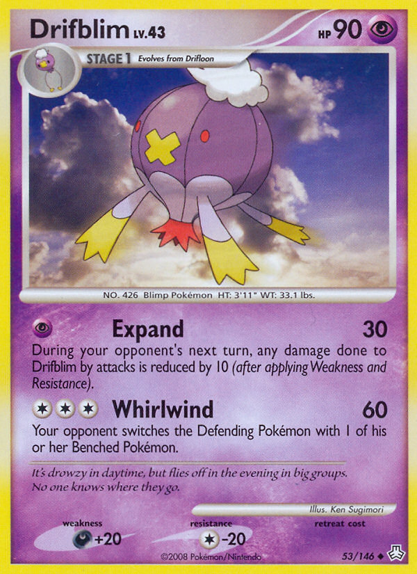 Drifblim (53/146) [Diamond & Pearl: Legends Awakened] | Play N Trade Winnipeg