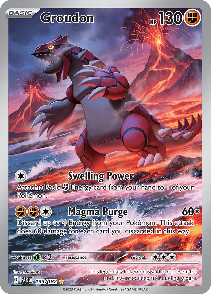 Groudon (199/182) [Scarlet & Violet: Paradox Rift] | Play N Trade Winnipeg