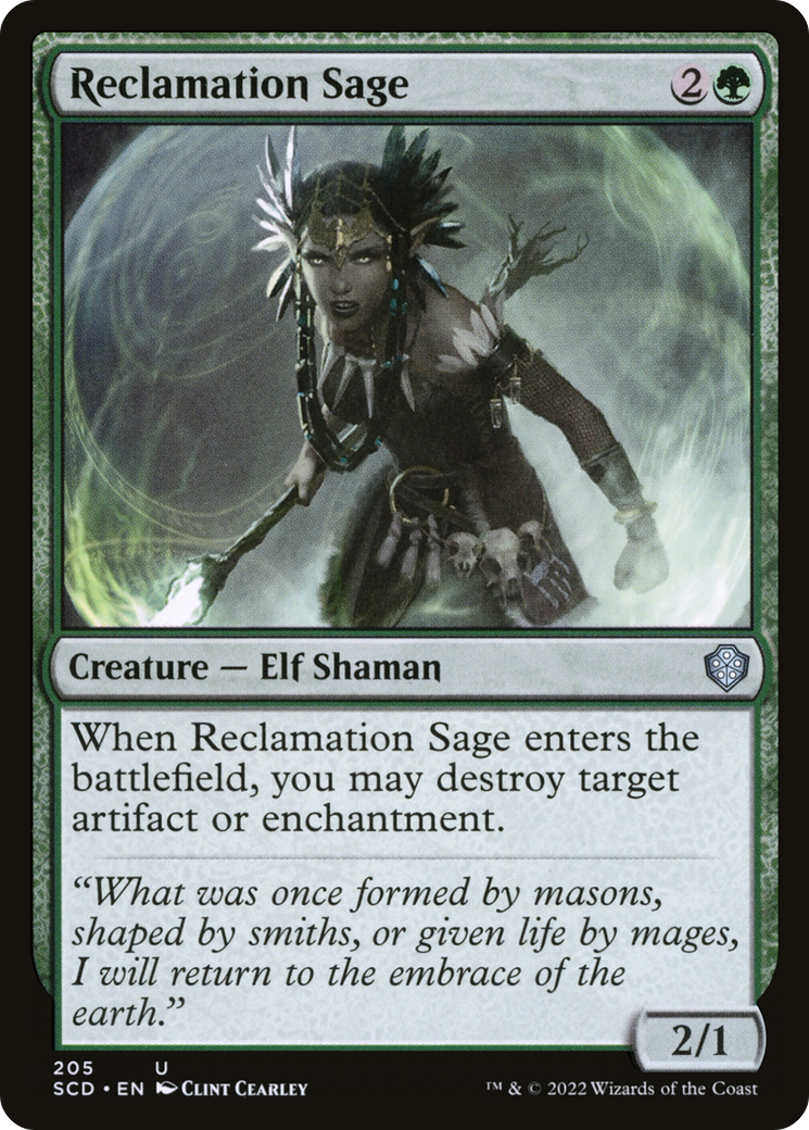 Reclamation Sage [Starter Commander Decks] | Play N Trade Winnipeg