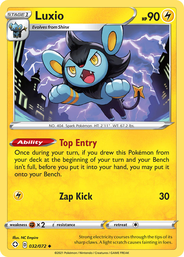 Luxio (032/072) [Sword & Shield: Shining Fates] | Play N Trade Winnipeg