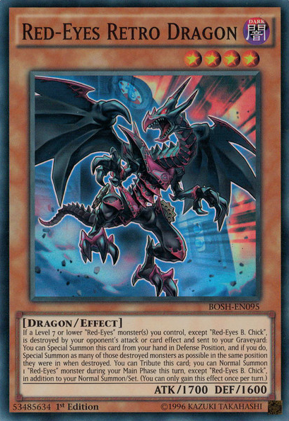 Red-Eyes Retro Dragon [BOSH-EN095] Super Rare | Play N Trade Winnipeg