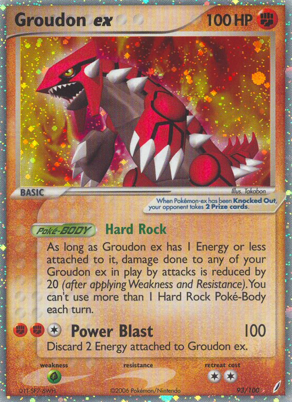 Groudon ex (93/100) [EX: Crystal Guardians] | Play N Trade Winnipeg