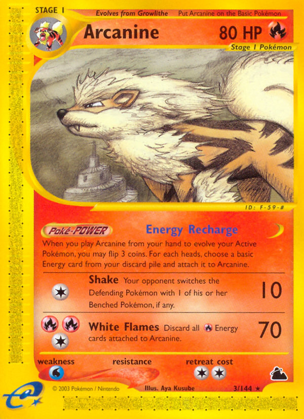 Arcanine (3/144) [Skyridge] | Play N Trade Winnipeg