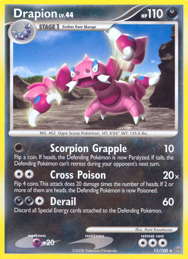 Drapion (15/100) [Diamond & Pearl: Stormfront] | Play N Trade Winnipeg