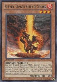 Burner, Dragon Ruler of Sparks [LTGY-EN097] Common | Play N Trade Winnipeg