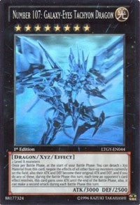 Number 107: Galaxy-Eyes Tachyon Dragon [LTGY-EN044] Ghost Rare | Play N Trade Winnipeg