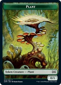 Plant // Saproling Double-sided Token [Double Masters Tokens] | Play N Trade Winnipeg