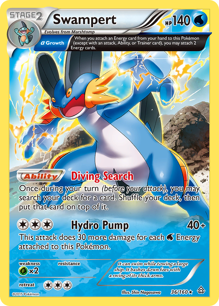 Swampert (36/160) [XY: Primal Clash] | Play N Trade Winnipeg